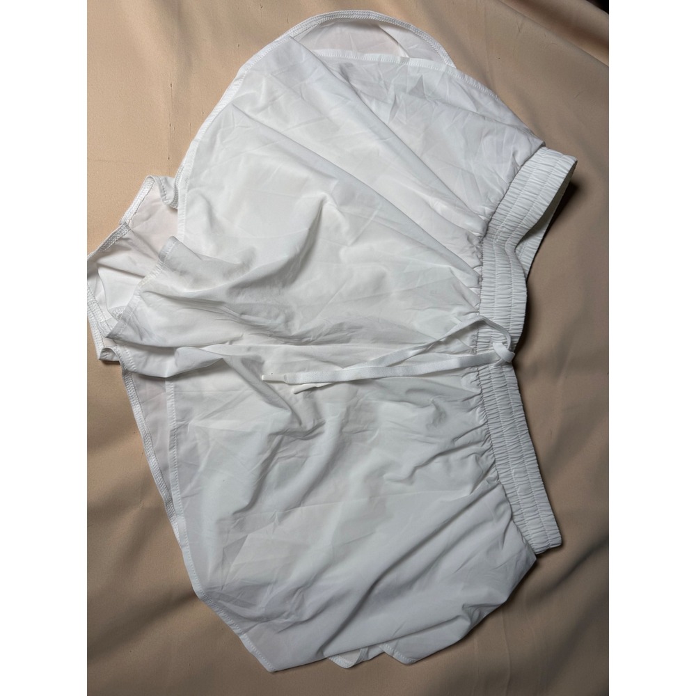 All in Motion Womens White Running Shorts 3 Inch Inseam Size L NWT